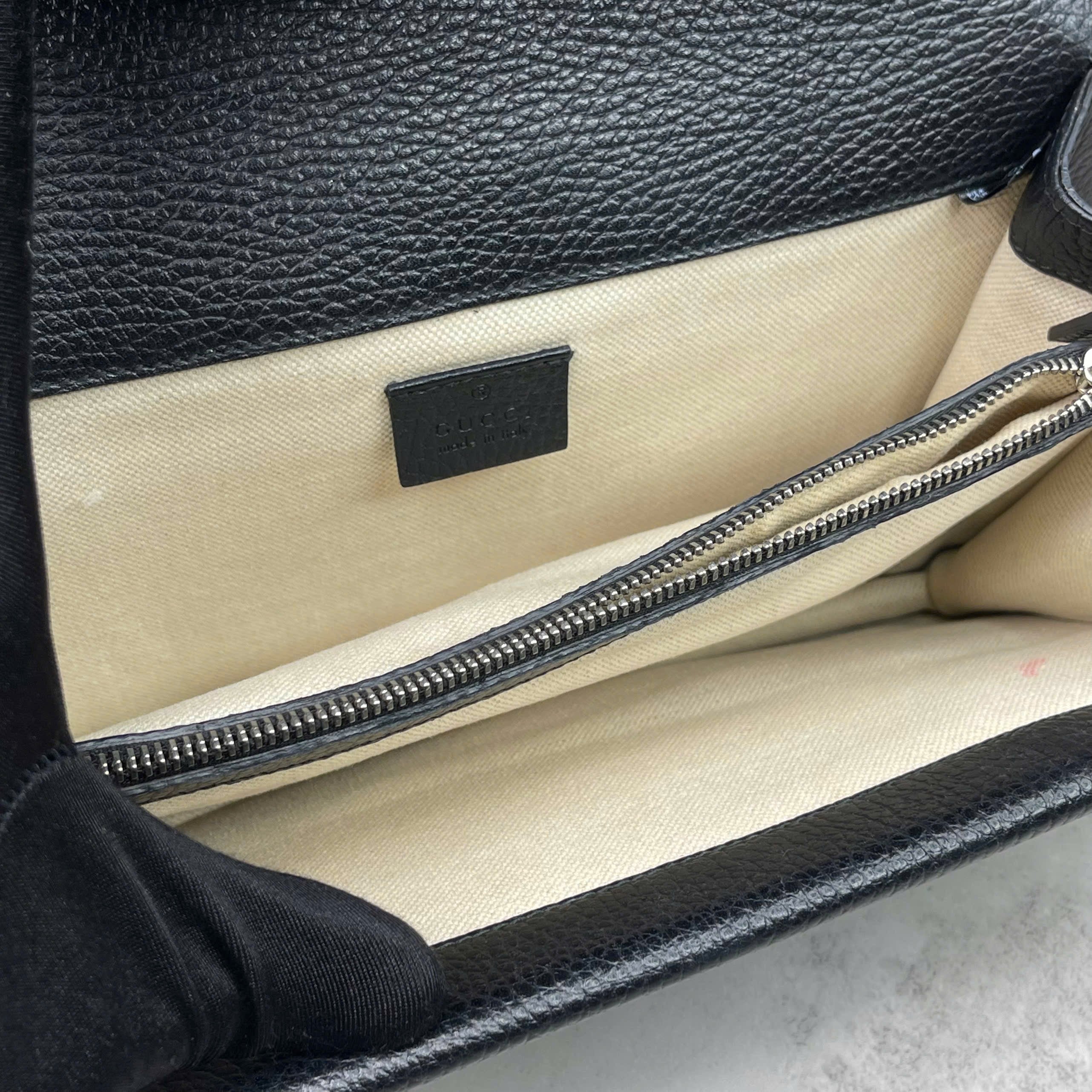 Gucci Dionysus Leather Black size 26