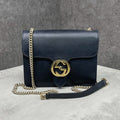 Gucci Interlocking G Leather Black