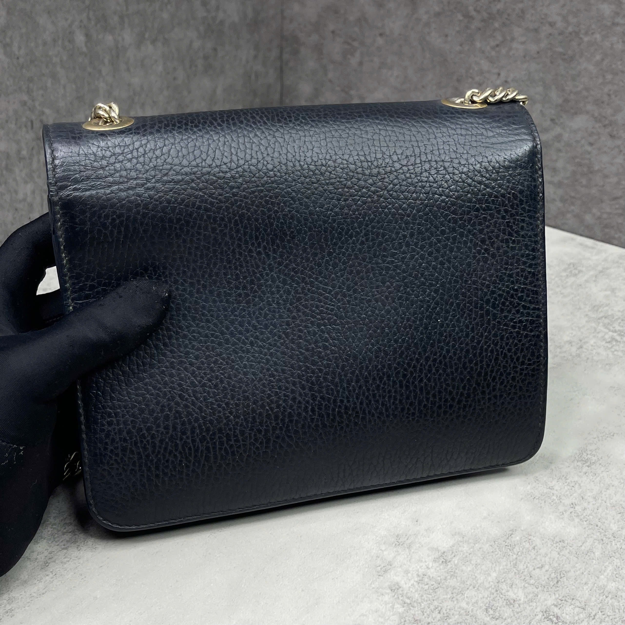 Gucci Interlocking G Leather Black