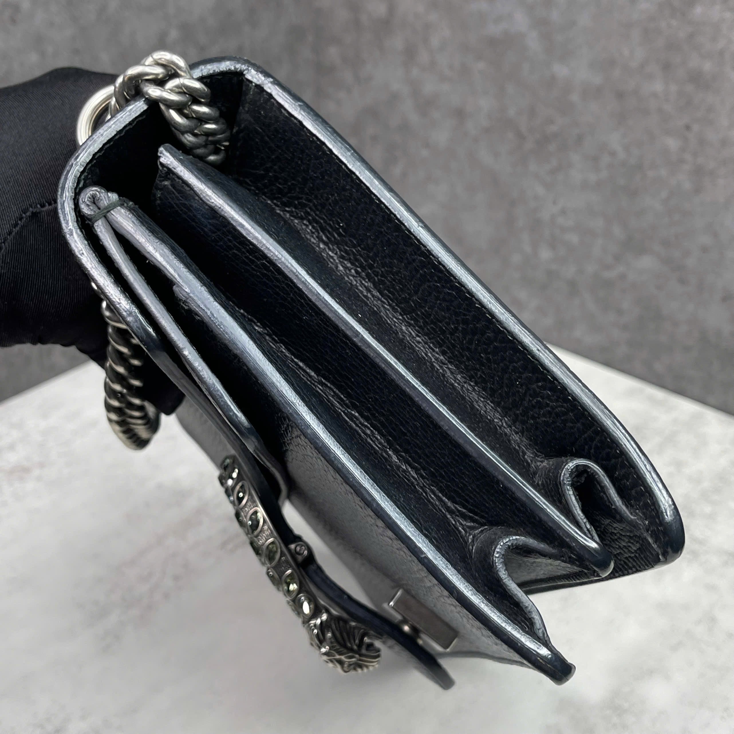 Gucci Dionysus Leather Black size 26