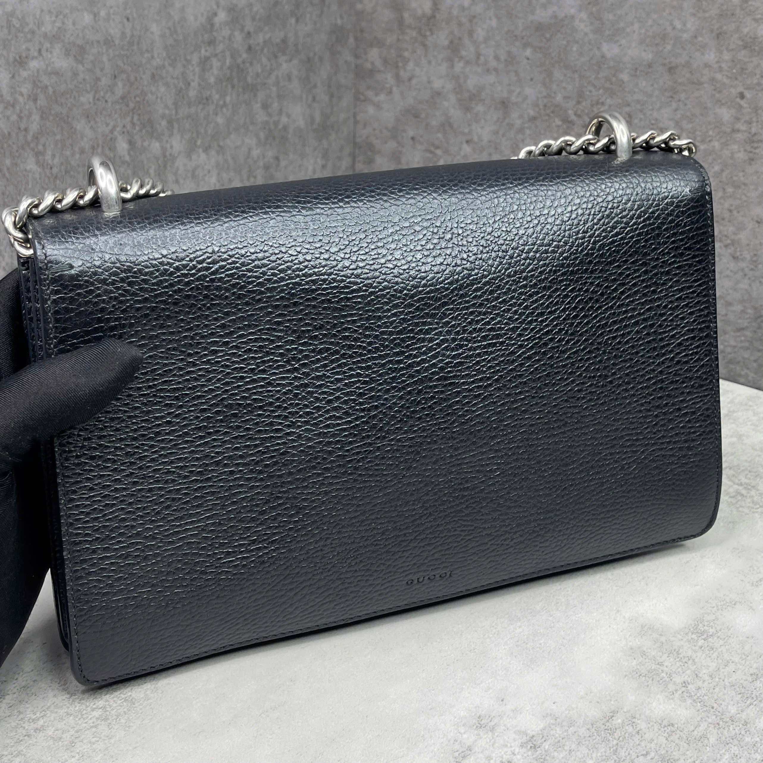 Gucci Dionysus Leather Black size 26