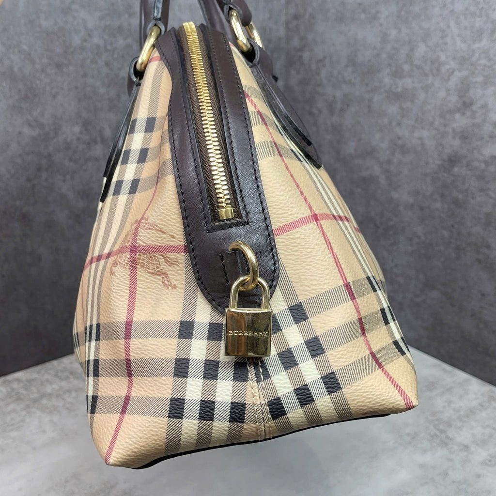 Burberry Haymarket Check Bowling Bag