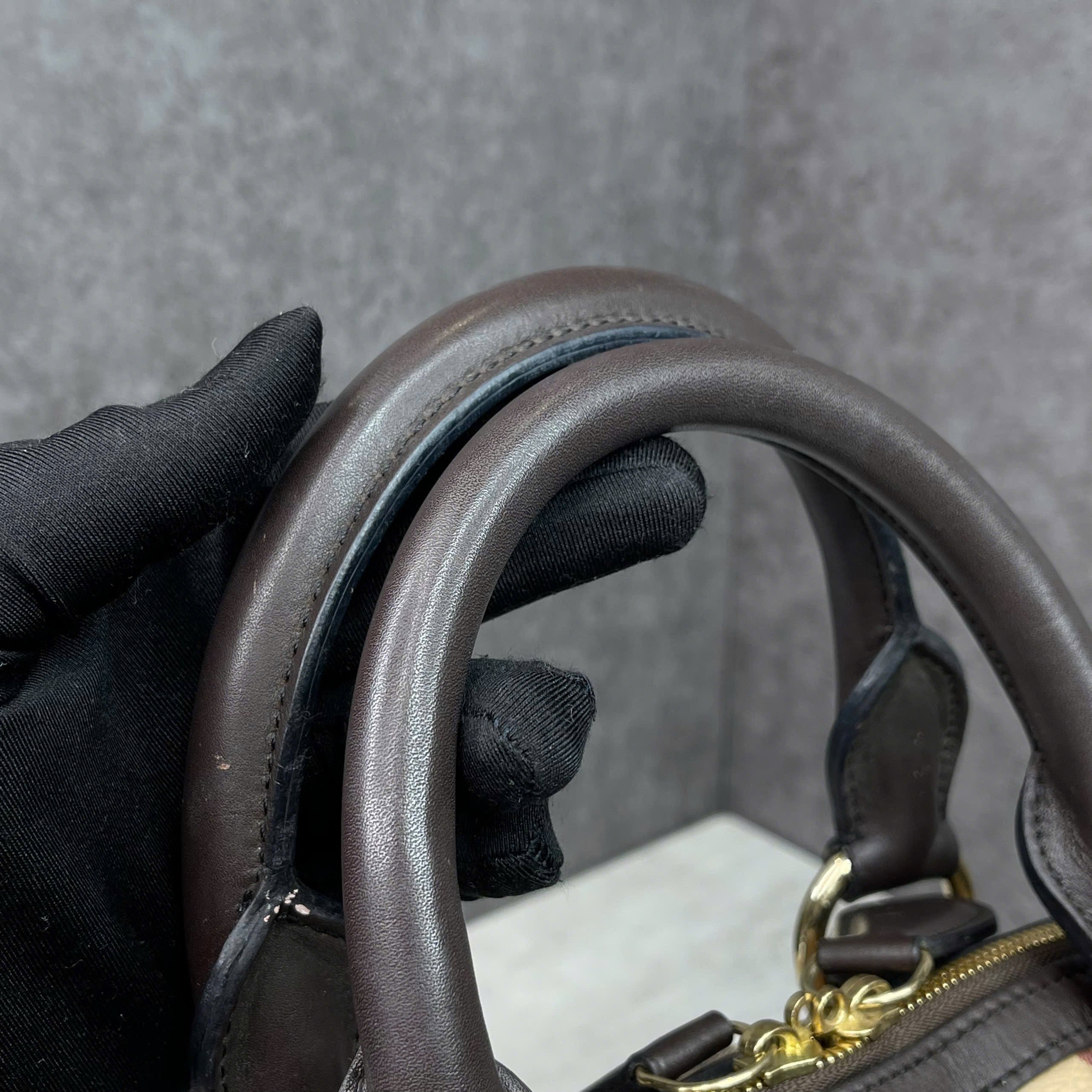 Burberry Haymarket Check Bowling Bag