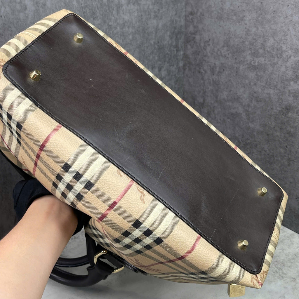 Burberry Haymarket Check Bowling Bag