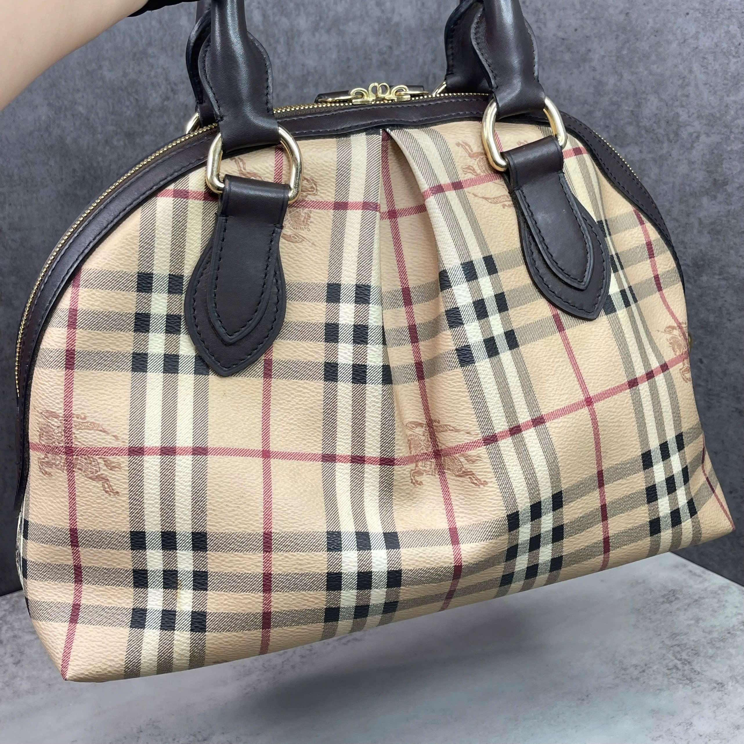 Burberry Haymarket Check Bowling Bag