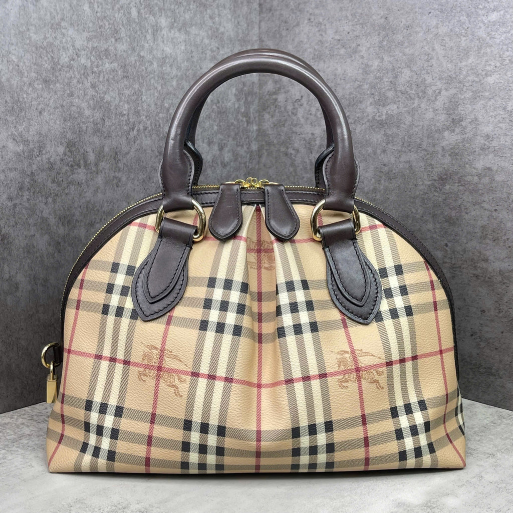 Burberry Haymarket Check Bowling Bag