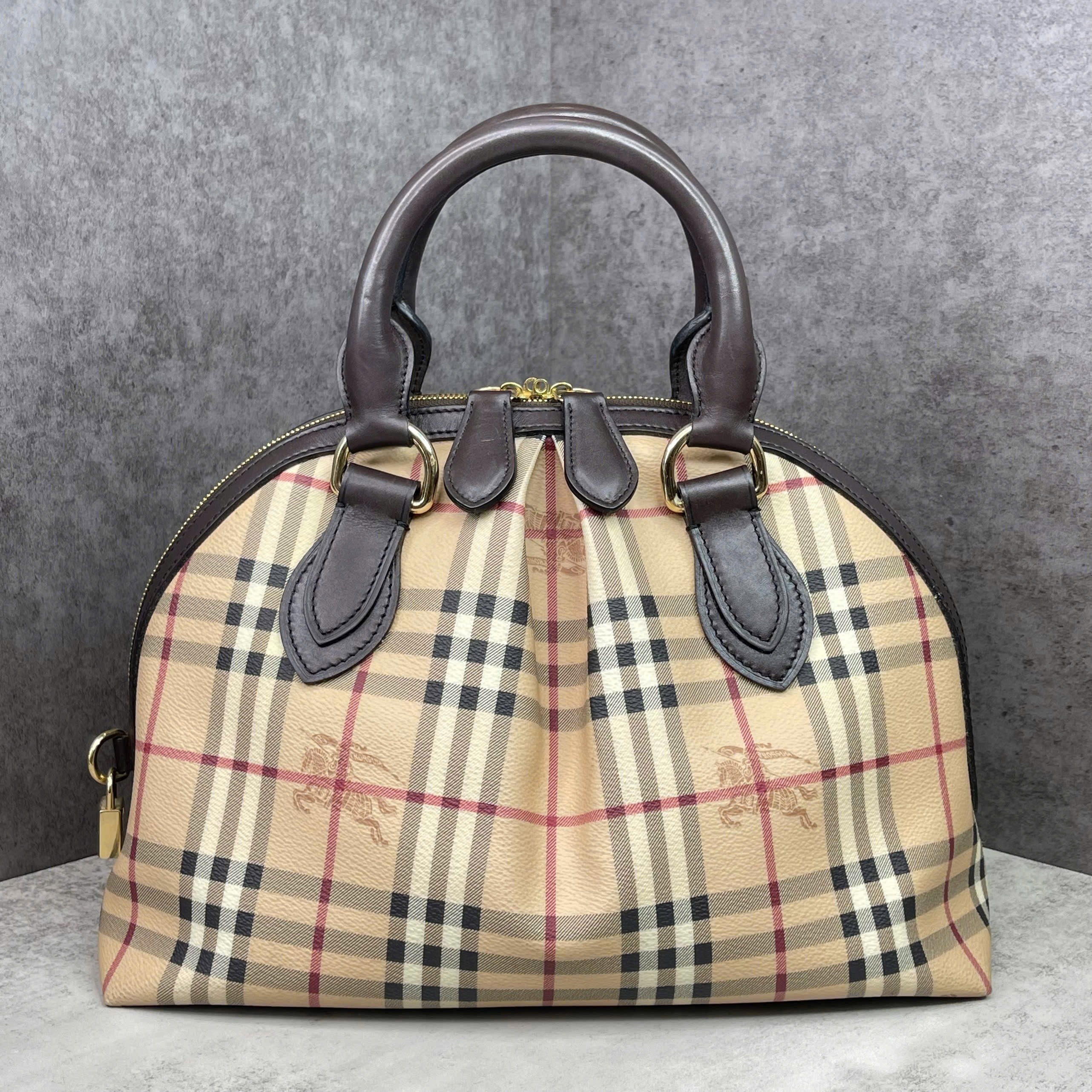 Burberry Haymarket Check Bowling Bag