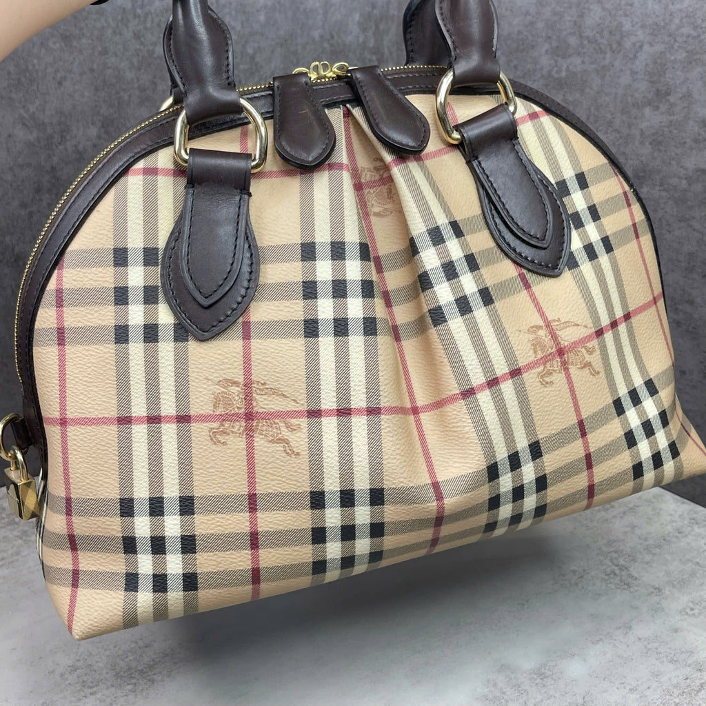 Burberry Haymarket Check Bowling Bag