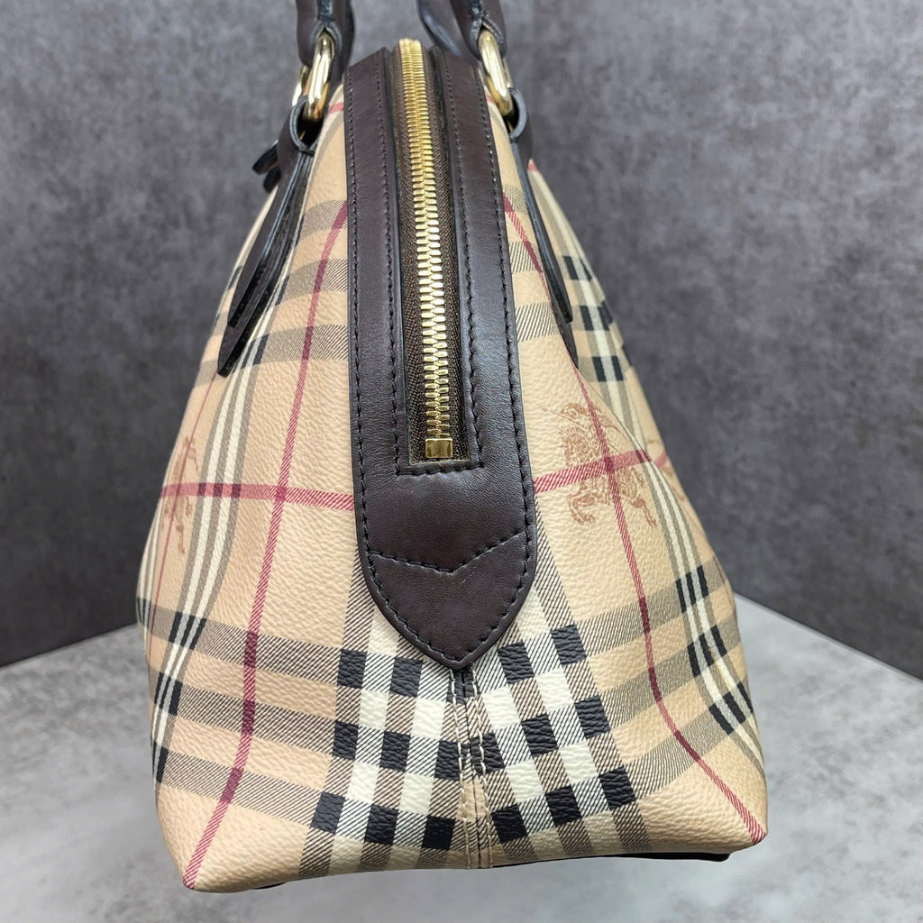 Burberry Haymarket Check Bowling Bag