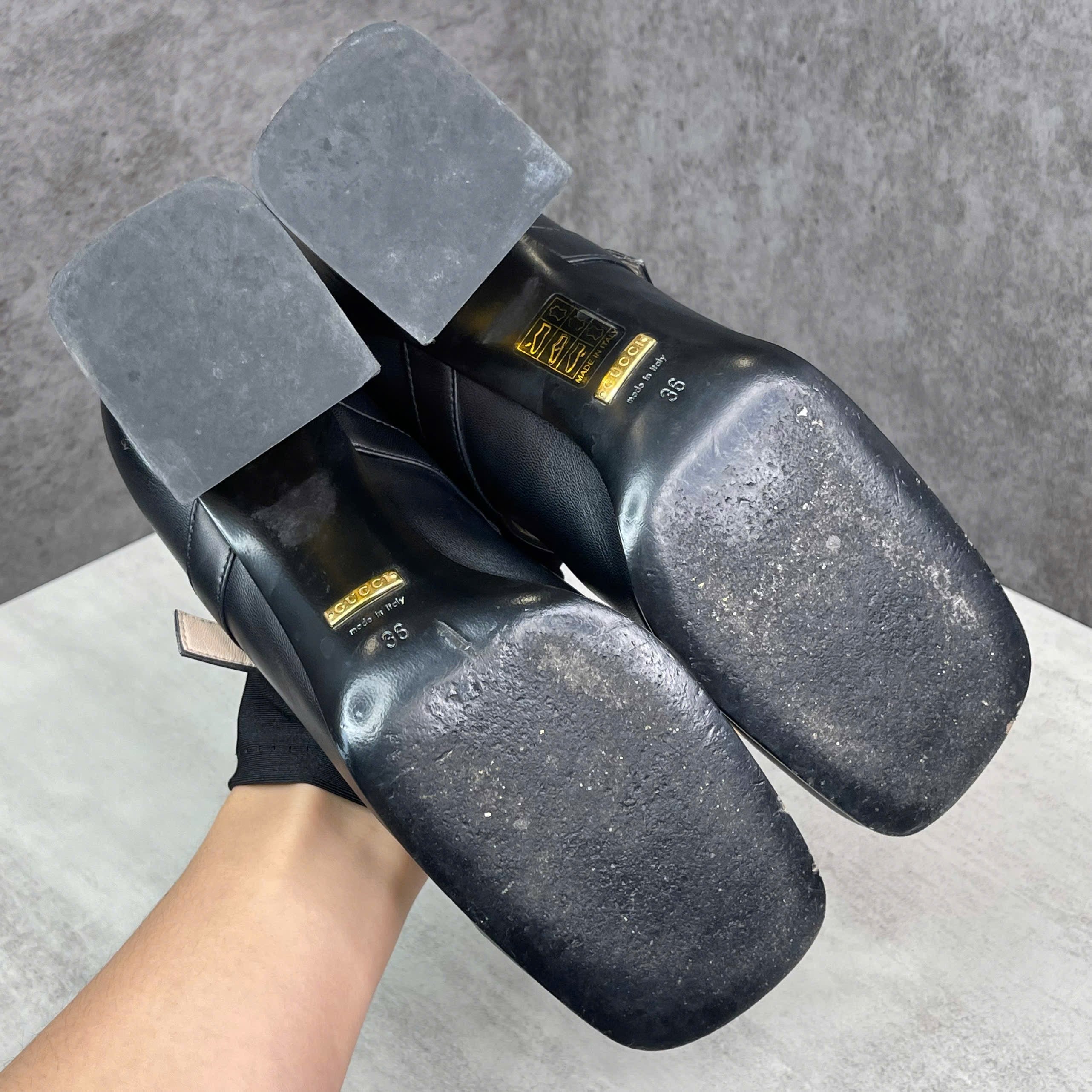 Gucci giày cao gót đen size 36