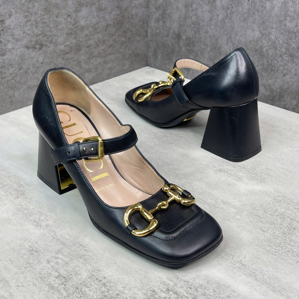 Gucci giày cao gót đen size 36
