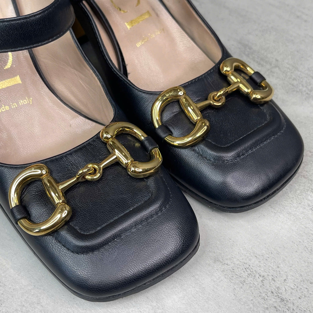 Gucci giày cao gót đen size 36