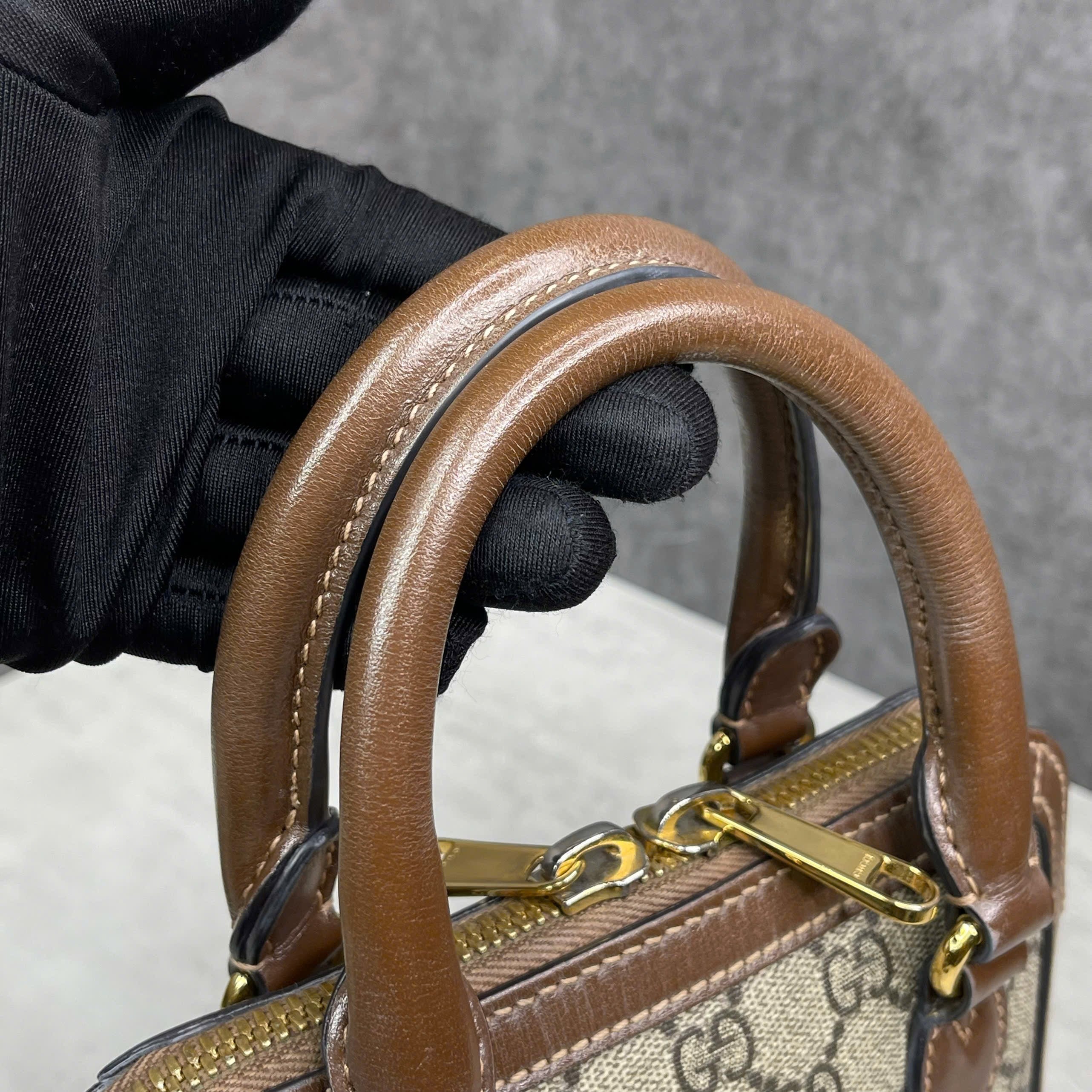 Gucci Horsebit 1955 Mini GG Supreme Top Handle