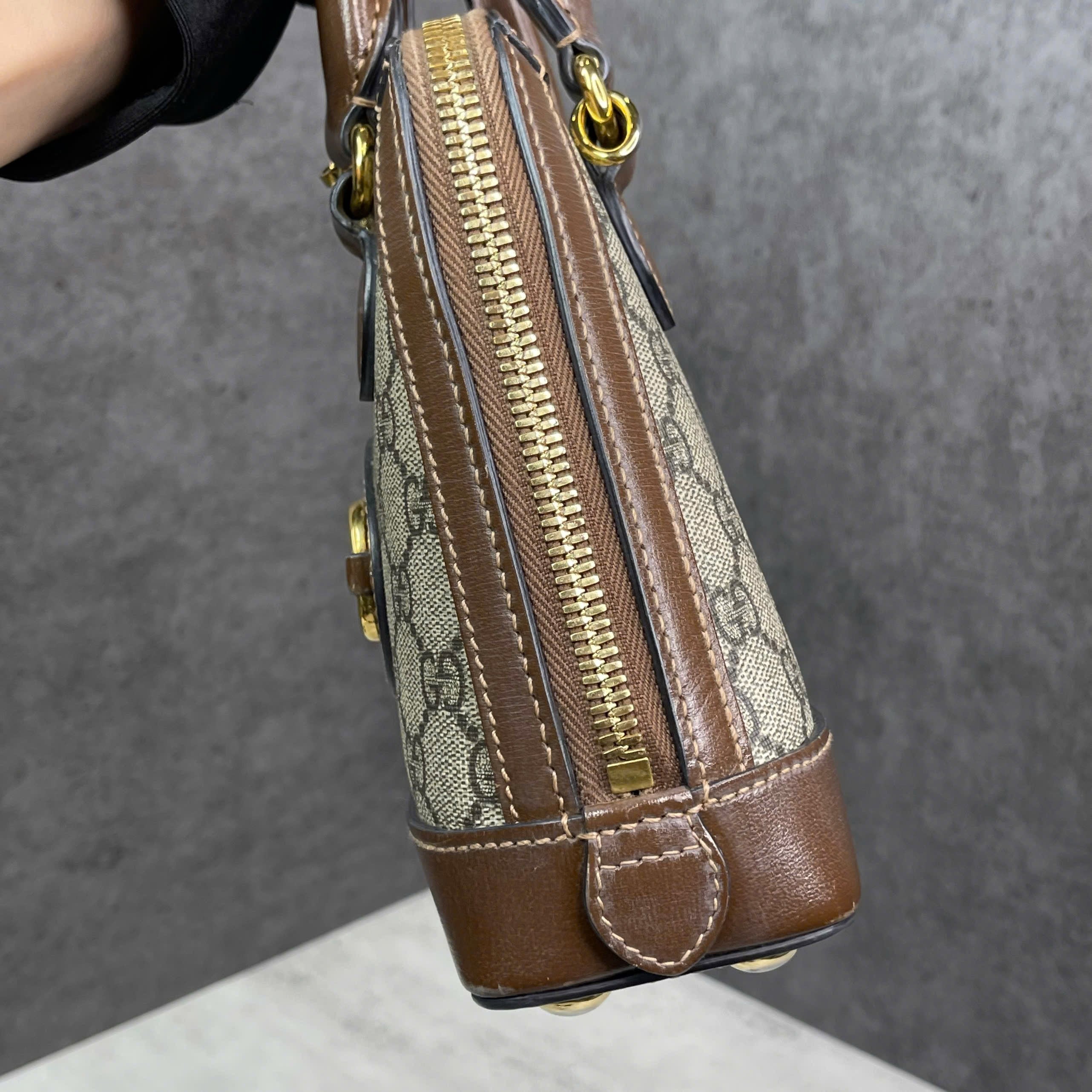 Gucci Horsebit 1955 Mini GG Supreme Top Handle