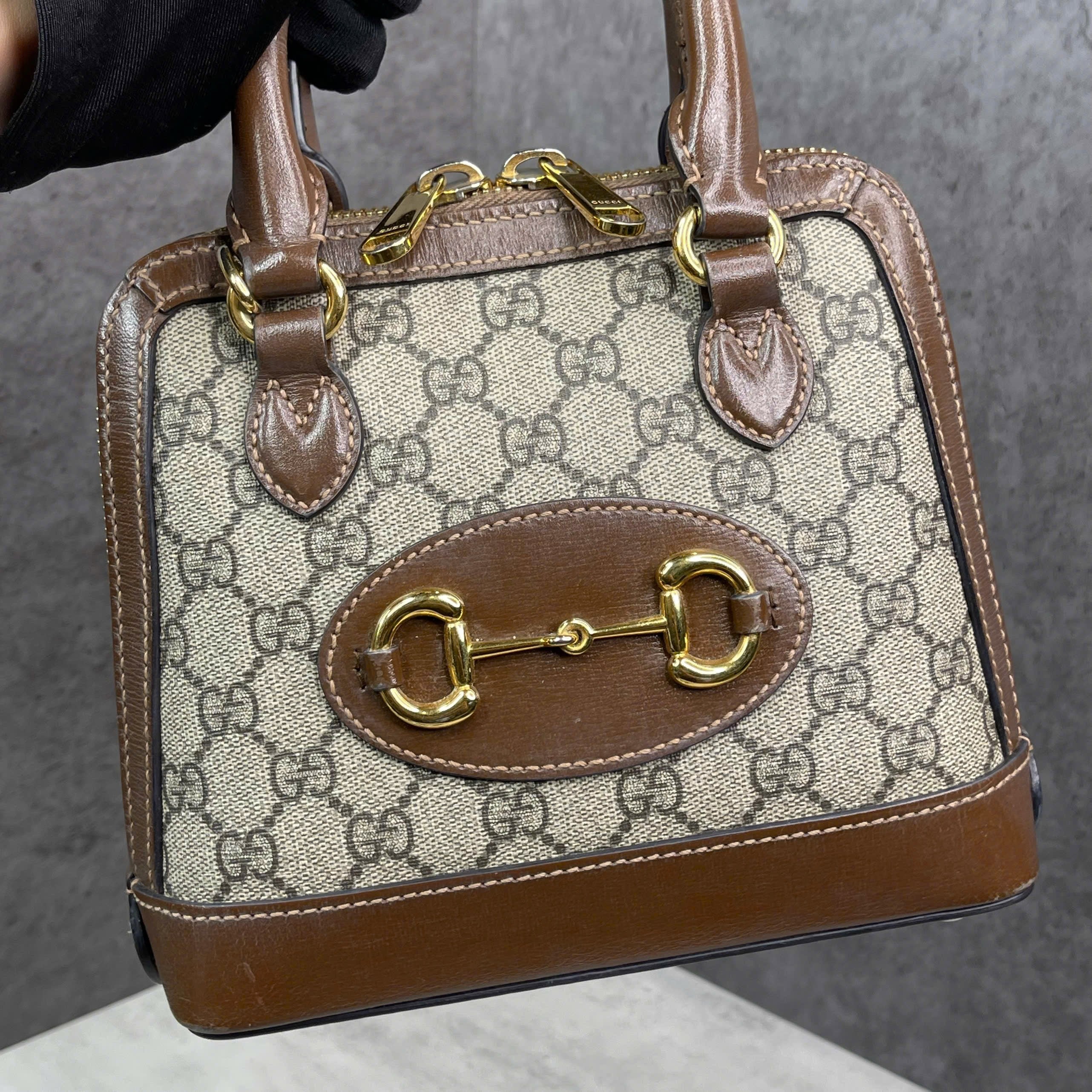 Gucci Horsebit 1955 Mini GG Supreme Top Handle
