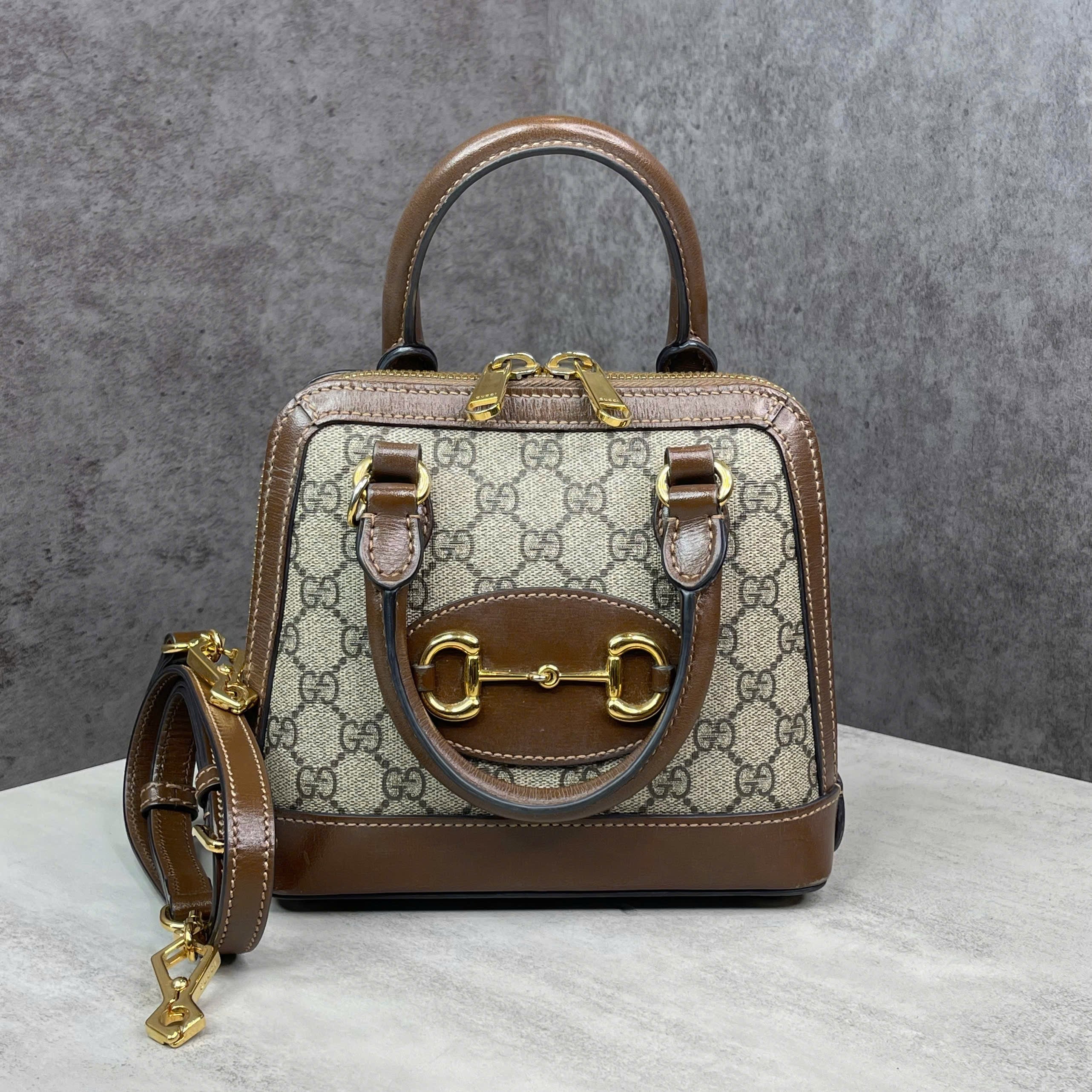 Gucci Horsebit 1955 Mini GG Supreme Top Handle