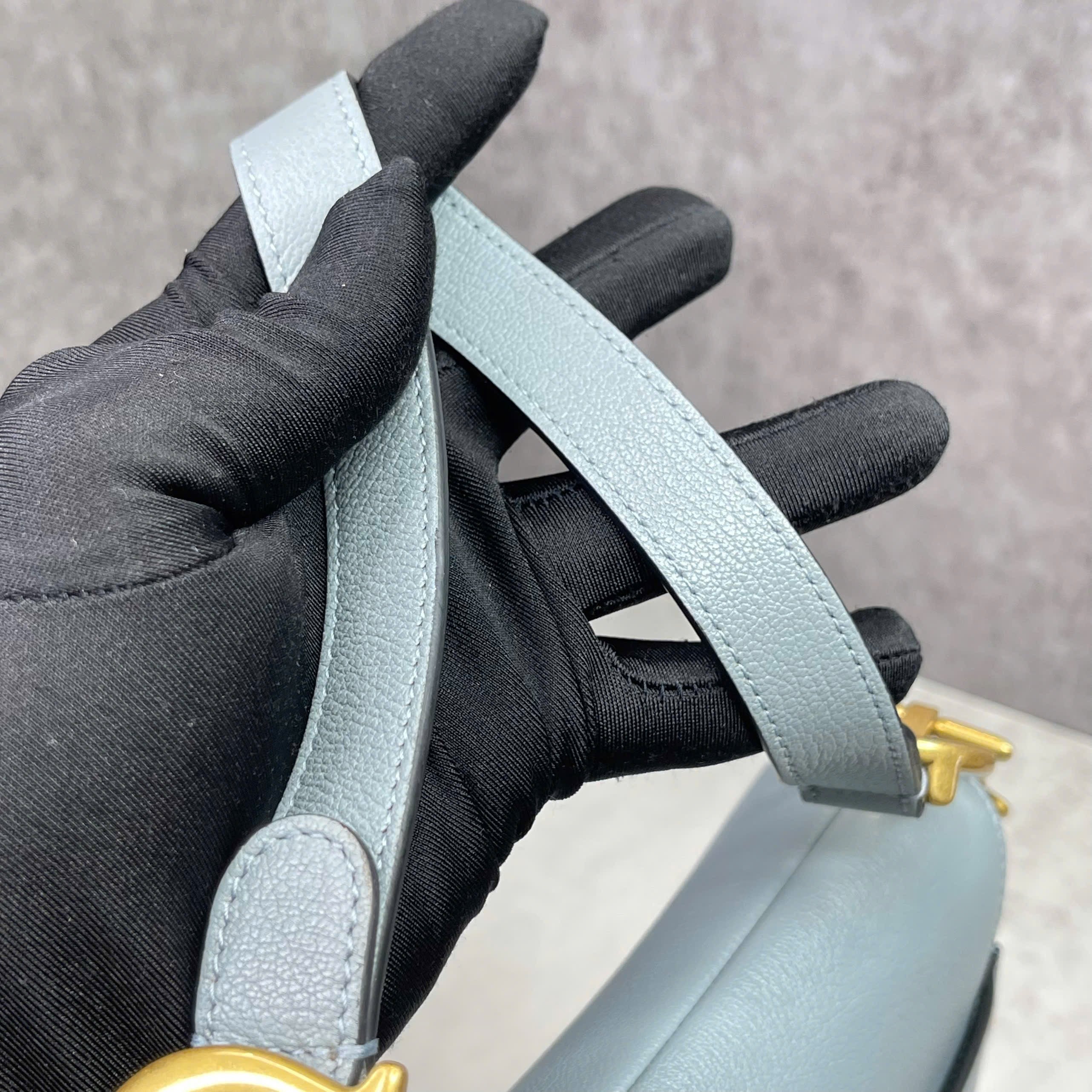 Dior Saddle xanh pastel