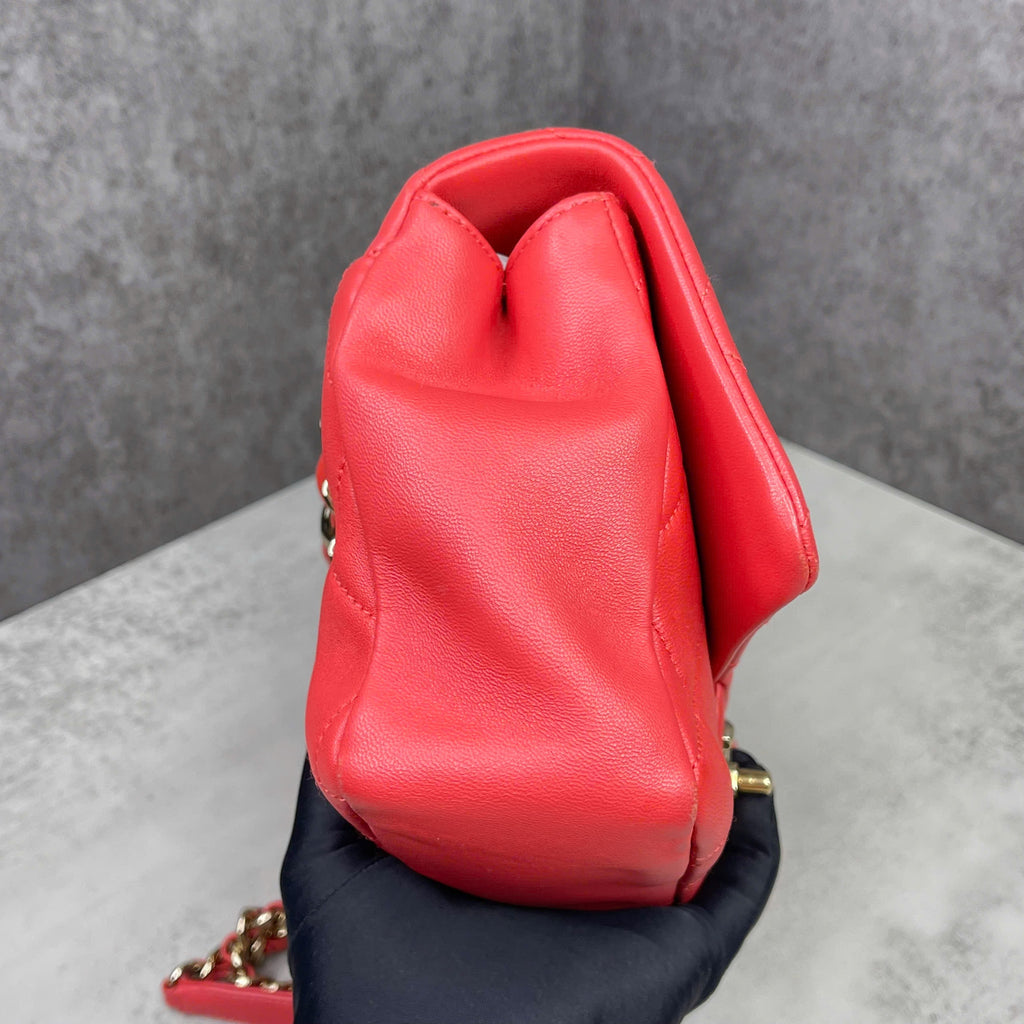 Chanel 19 Flap đỏ coral size Small