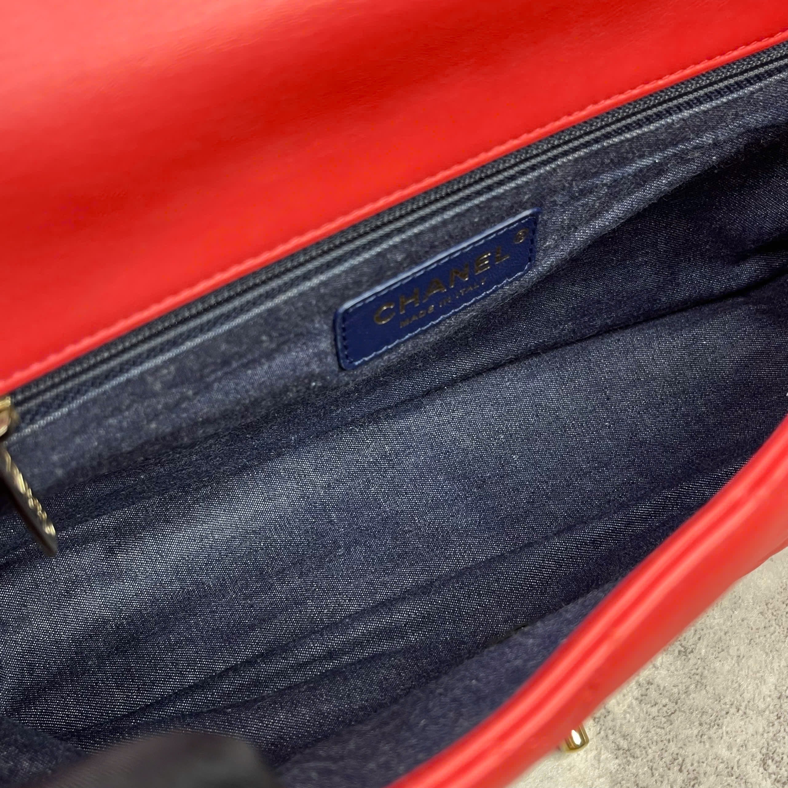 Chanel 19 Flap đỏ coral size Small