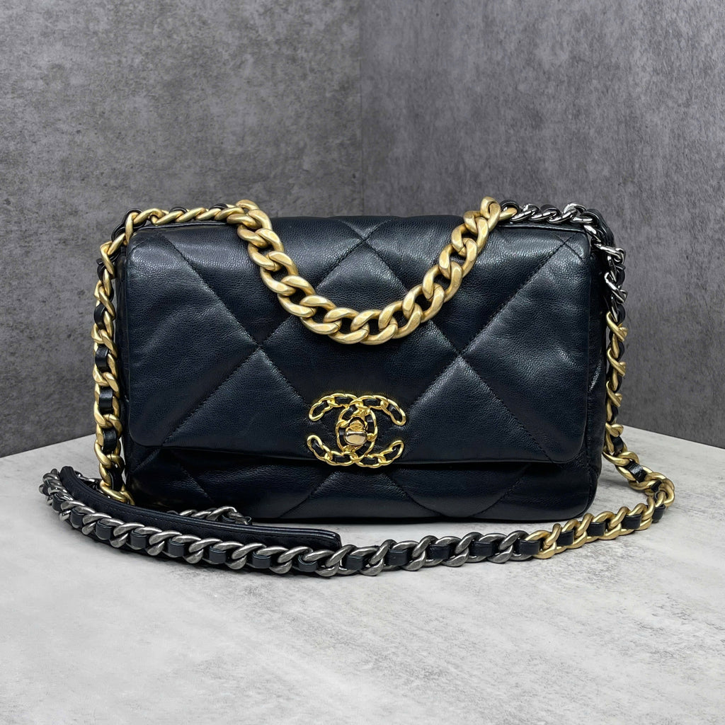 Chanel 19 Flap Bag đen size Small
