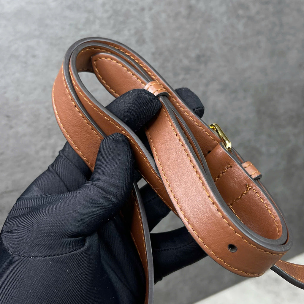 Burberry TB Monogram Stripe Shoulder Bag Màu Brown