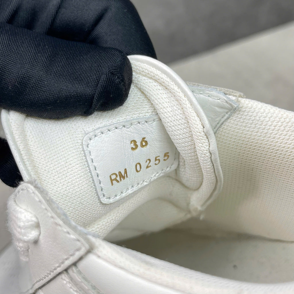 Giày Celine White Platform Sneakers Leather size 36