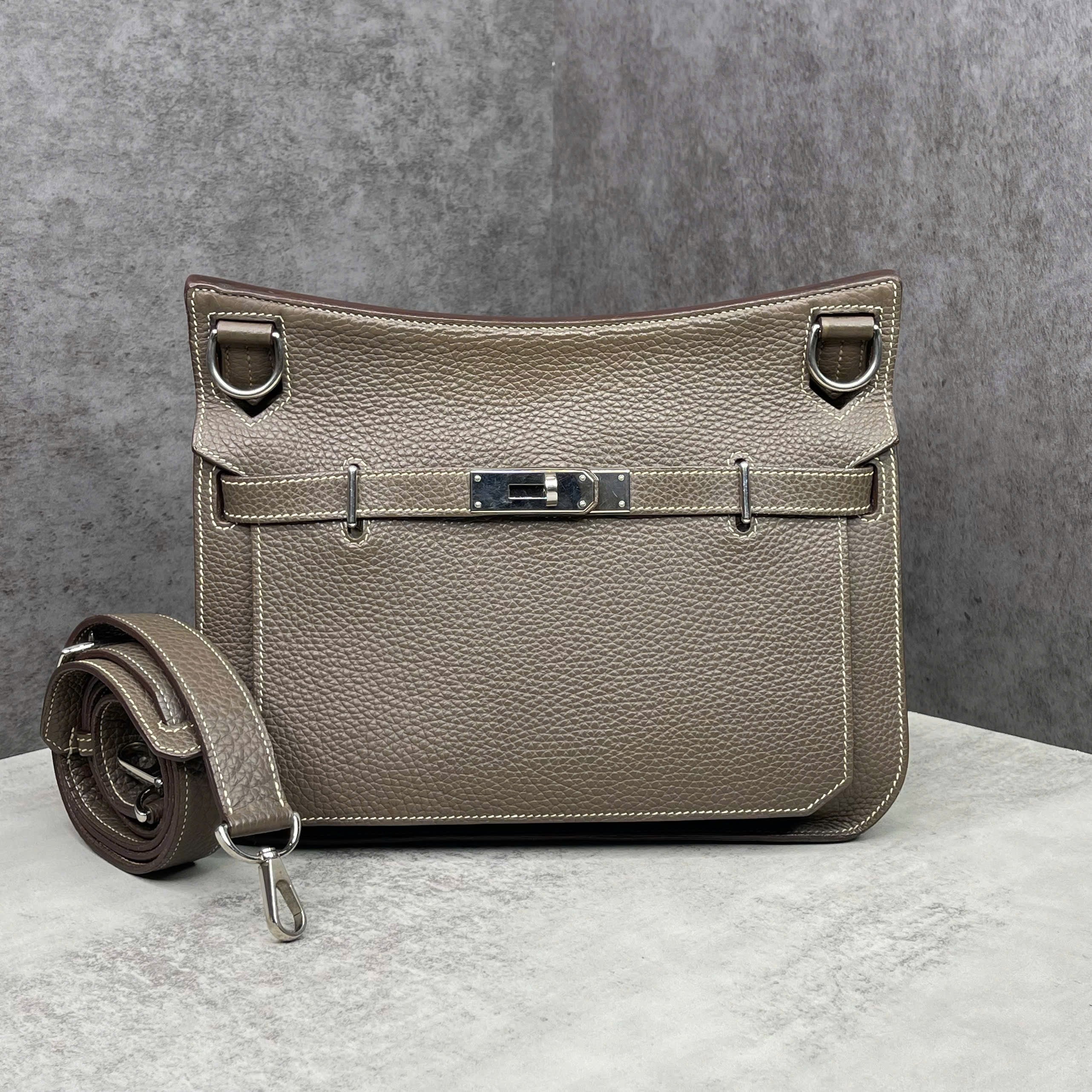 Hermès Jypsière Leather Messenger Bag