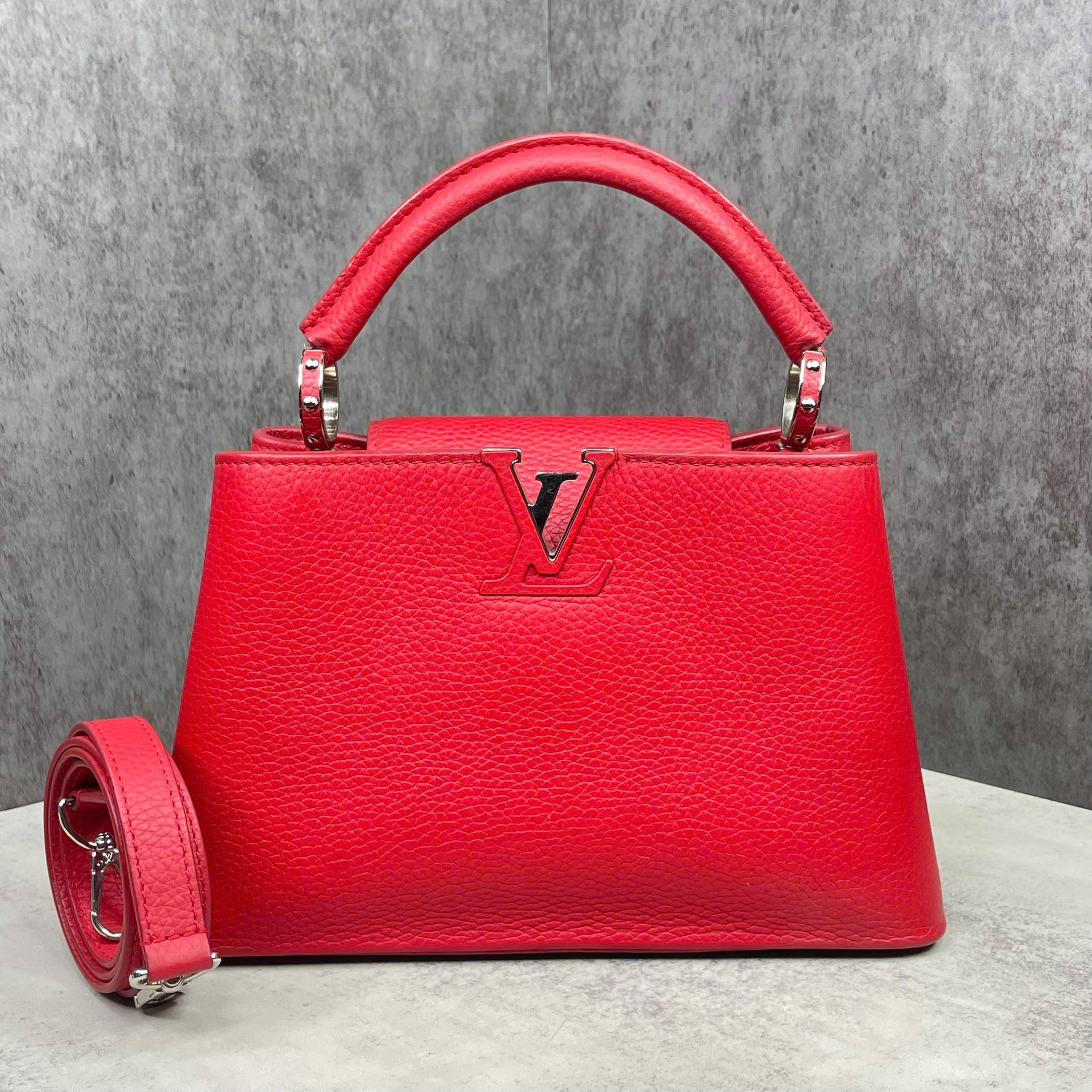 Louis Vuitton Capucines Taurillon Leather – Red