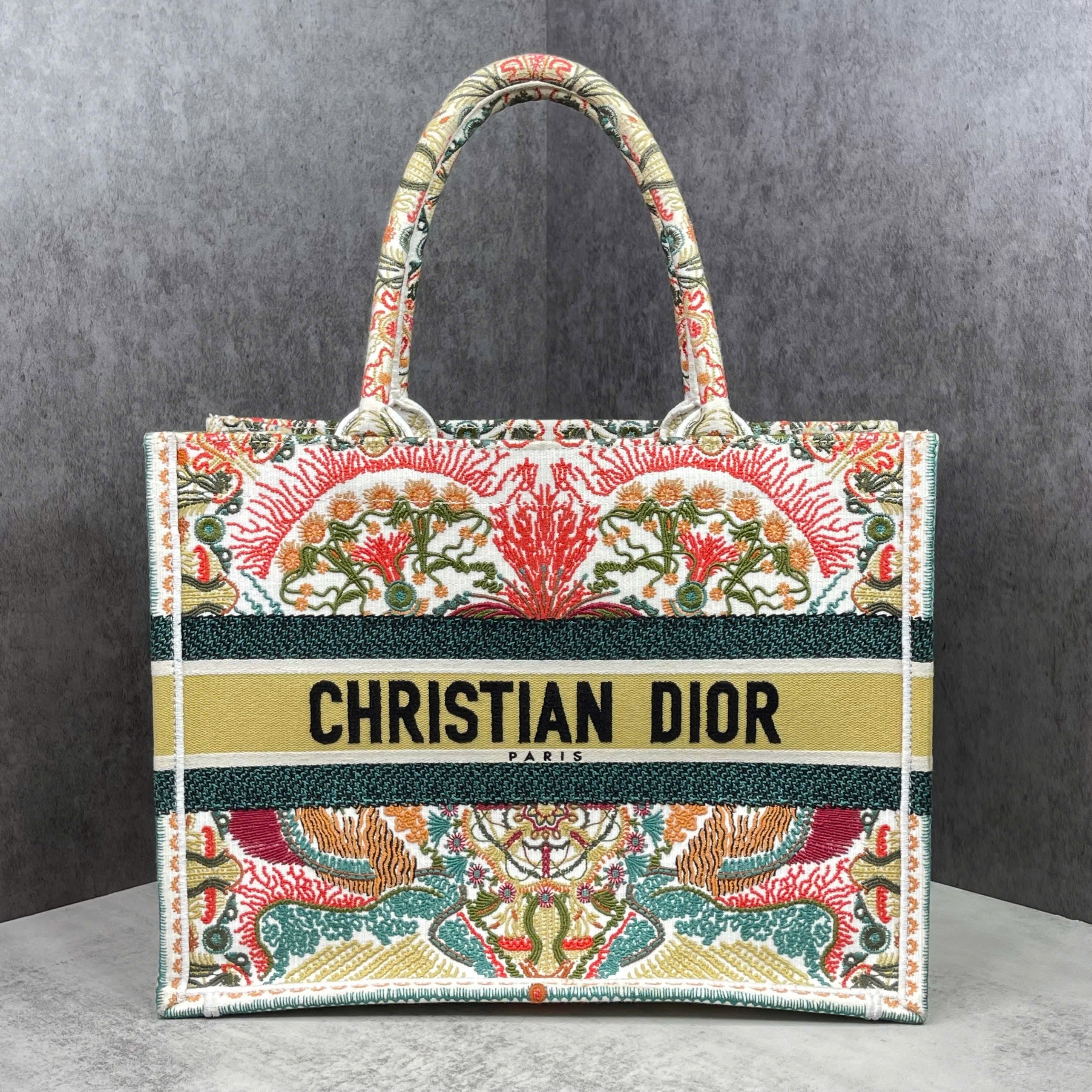 Christian Dior Book Tote Embroidered – Size Small