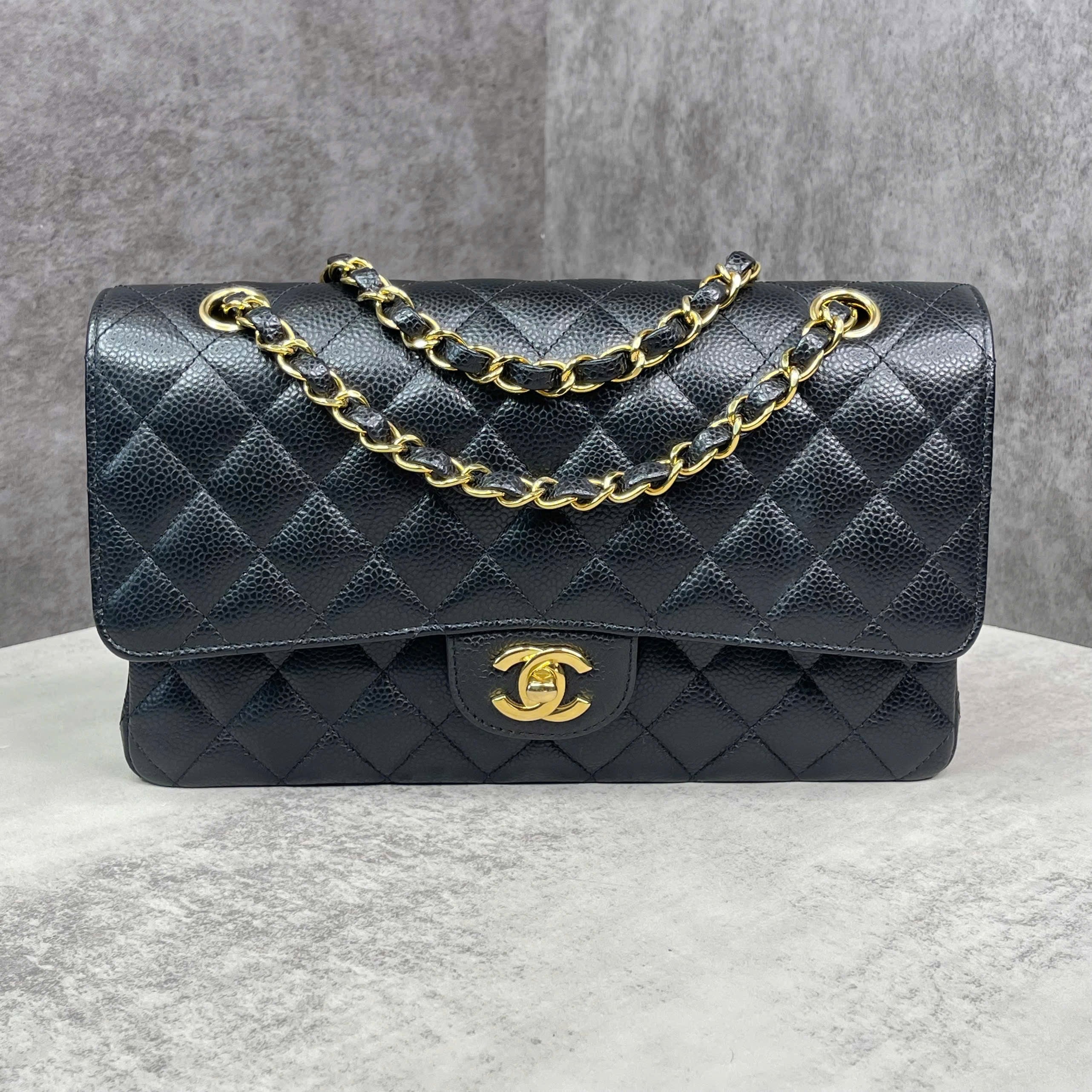 Chanel Classic Flap Bag Caviar Leather – Black GHW