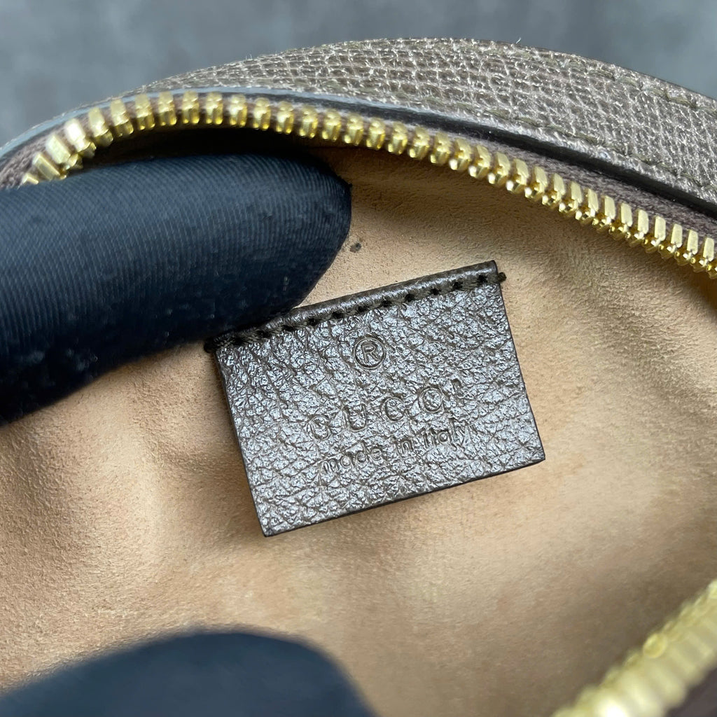 Gucci Ophidia GG Round Mini phối Web xanh đỏ